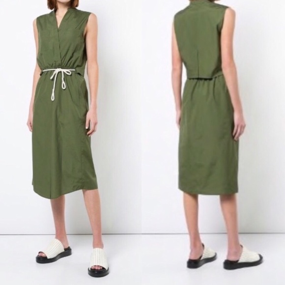Vince Dresses & Skirts - Vince Moss Green Rope Dress